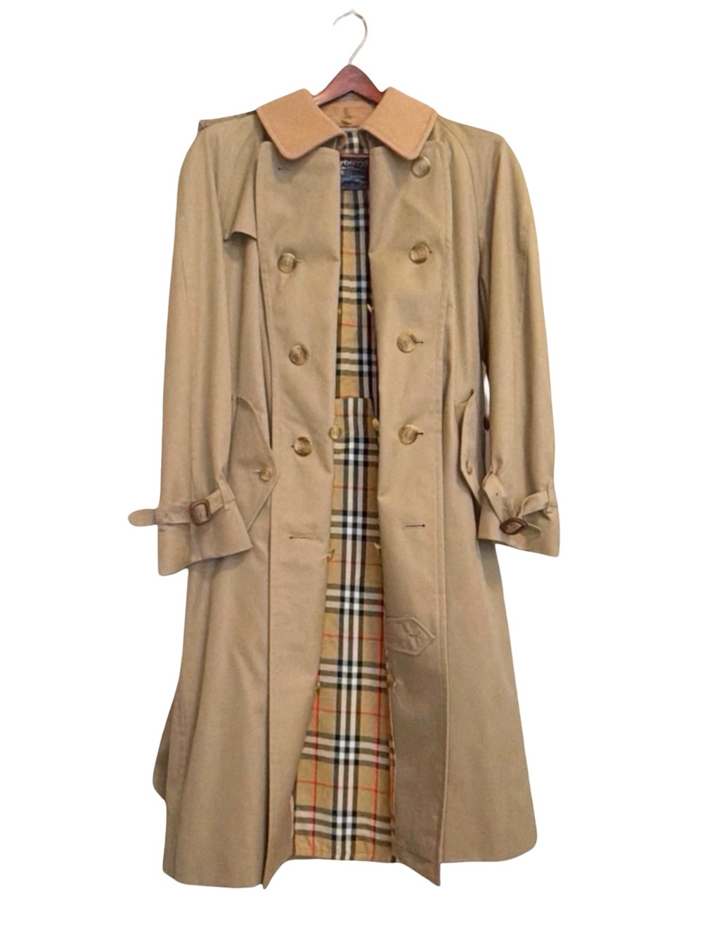 Vintage Men’s Burberry Trench Coat | Nova Check Removable Liner | Belted | 42R - Picture 14 of 15